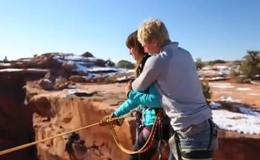 VIDEO: Guy Pushes Girlfriend Off Cliff… Gets Dumped