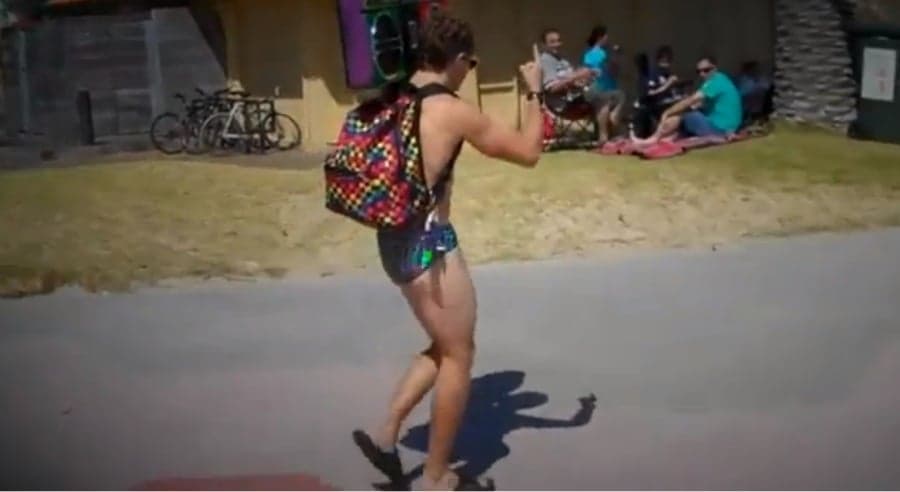 Video: Behold Spandy Andy And His Sparkly Speedos!