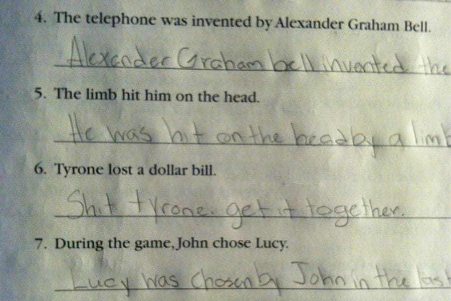 “Sh*t Tyrone!” Student Makes Hilarious Reference To A Meme In His Homework