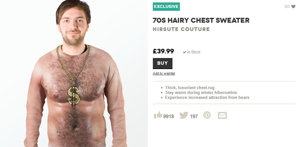 Love A Hairy Chest? Check Out The Sweater That’s Taking The Internet By Storm
