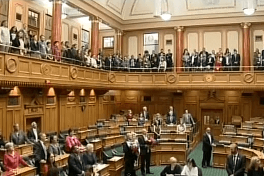 Caught On Camera: New Zealand Parliament Breaks Into Song As Same-Sex Marriage Is Legalised