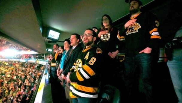 VIDEO: The Incredibly Touching Moment Captured on Camera in Boston Last Night