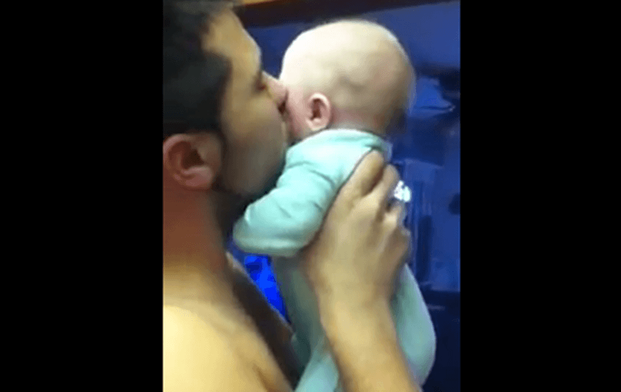 VIDEO: Baby Just Doesn’t Like Kisses
