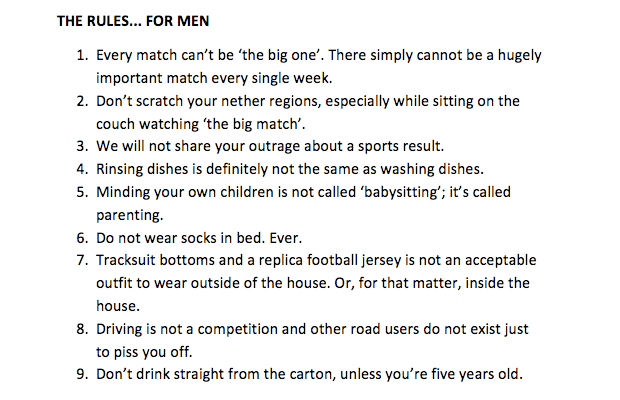 The Rules for Irish Men… Nine Things You Should All Know