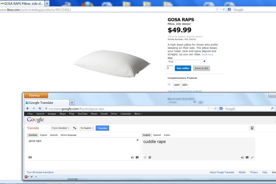 Lost In Translation? Customer Discovers An Unfortunate Mistake For IKEA