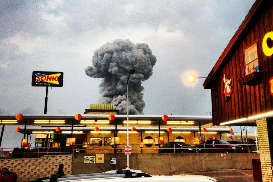 Hundreds Injured And Dozens Feared Dead Following An Explosion At A Fertiliser Plant In Texas