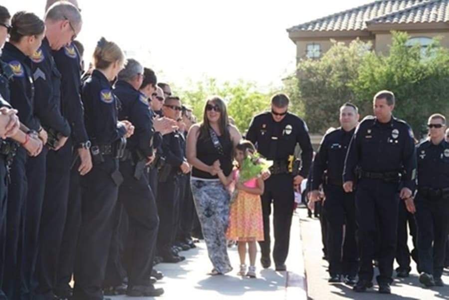 Police Department’s Touching Gesture For Little Girl Who Lost Her Dad In The Line Of Duty