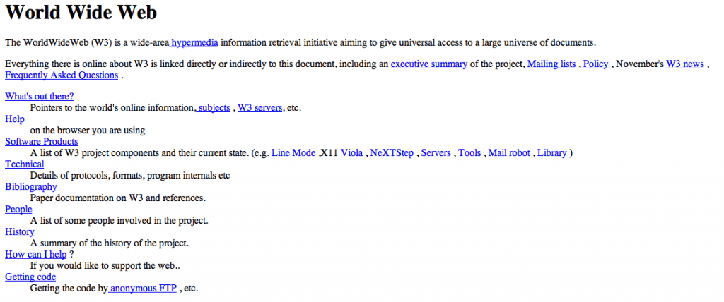 The World’s First Web Page is Back Online… And There Isn’t a Cat in Sight