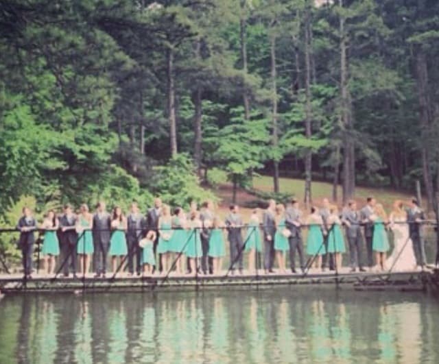 PICTURE – Fancy A Dip? We Bet This Wedding Snap Did Not Go Exactly As Planned