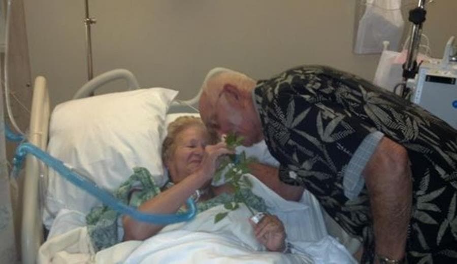 Kiss From A Rose: Heartwarming Pic Of Couple Still Very Much In Love