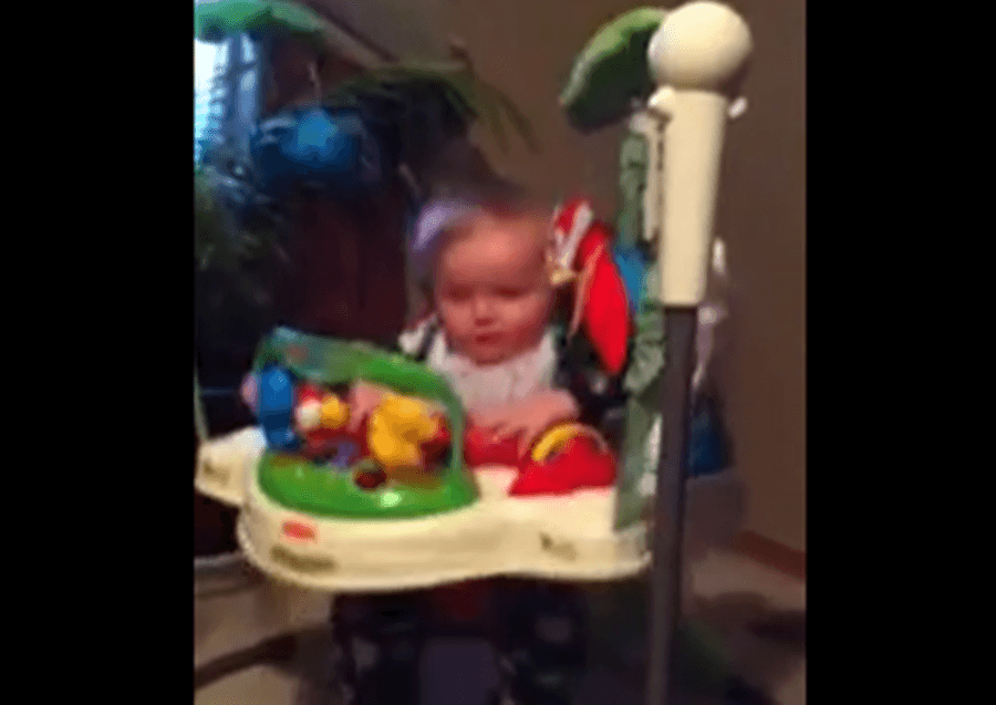 VIDEO: Bouncing Baby Falls Asleep – Cutest Thing You’ll See All Day