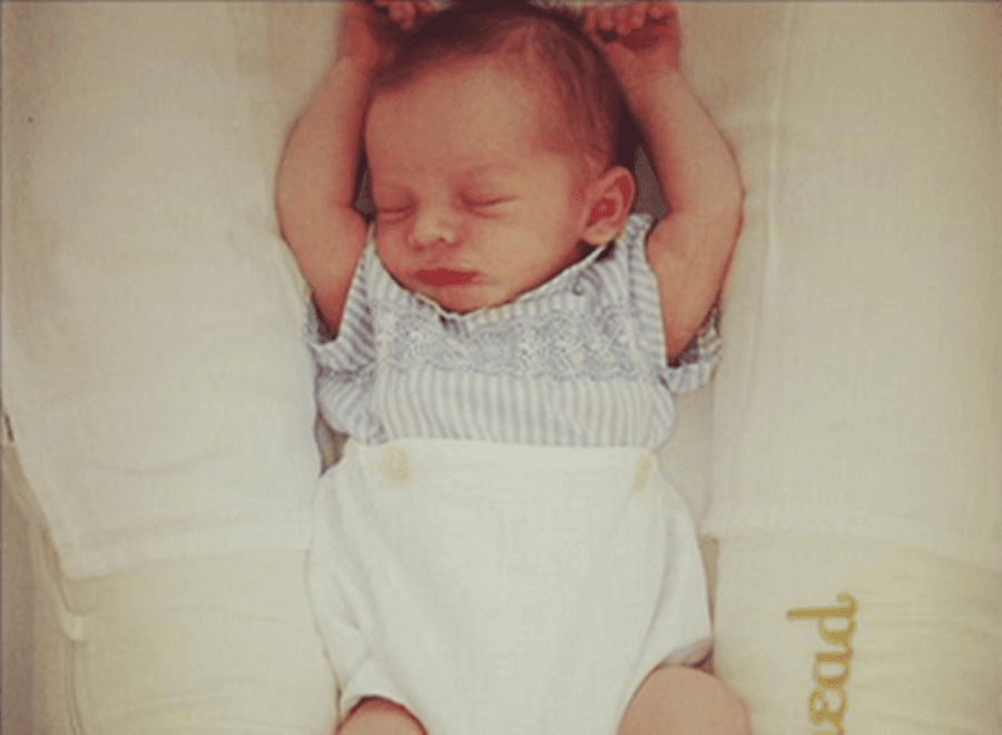Sleepyhead! WAG Posts Snapshot Of Her Newborn Enjoying The Sun