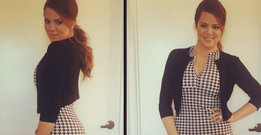 Wow! Khloe Kardashian Shows Off Her Envious Kurves