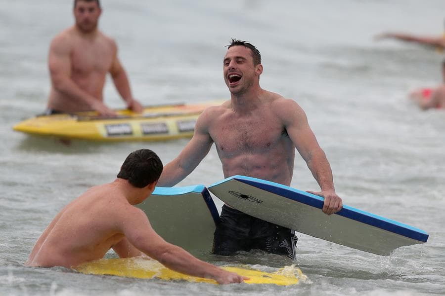 Bowe and BOD Recover At Beach (And Yes They’re Topless)