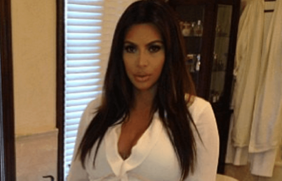 Now THAT’s a Bump: Kim K Shares Baby Shower Snap