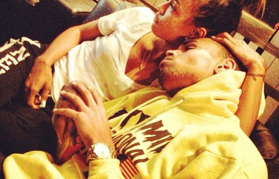 PHOTO: So They’re Back On? Chris Brown Snuggles Up To Ex…