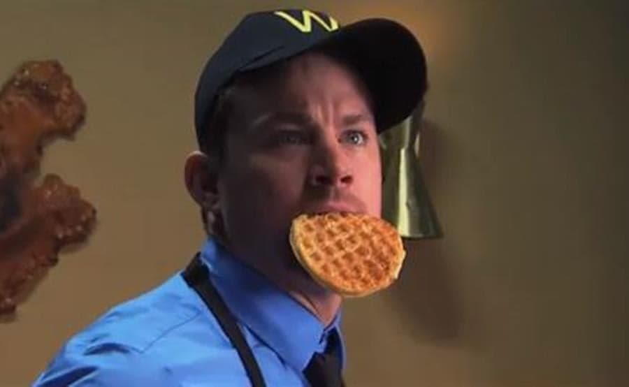 VIDEO: Channing Tatum In Spoof Waffle House Down