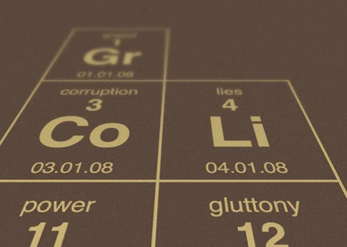 Gluttony, Power and Corruption: Presenting the Periodic Table of Social Issues