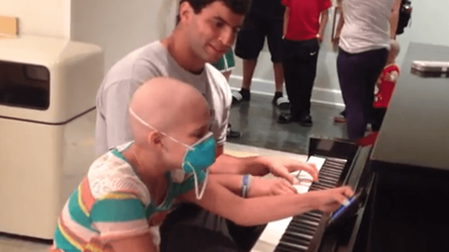 VIDEO: Football Star Performs Price Tag With Girl Who Has Leukaemia