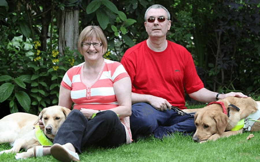 “It Was Meant To Be!” – Blind Couple Engaged To Marry After Their Guide Dogs Fall In Love
