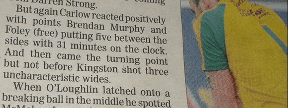 PICTURE – He Delivered A Clinical What? An Epic Typo From The Laois Nationalist