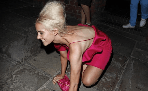 A Night Out On The Tiles For Helen Flanagan… Literally