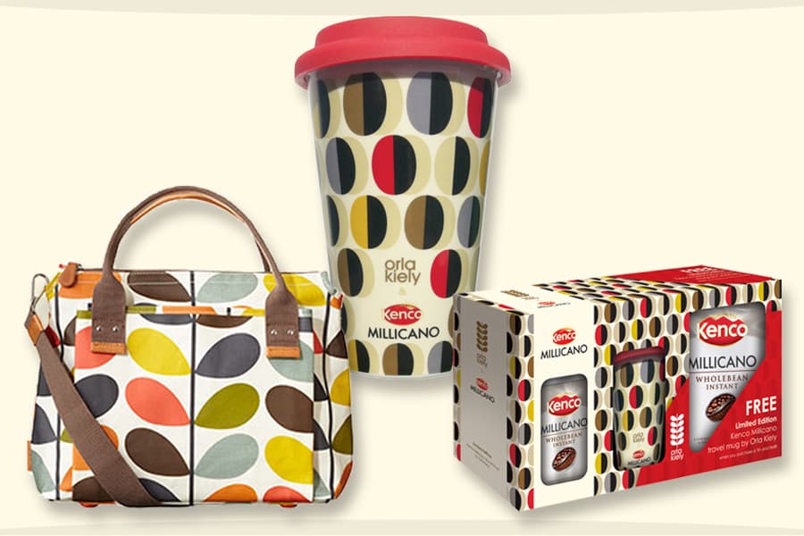 WIN: An Orla Kiely Limited Edition Travel Mug And Stunning Handbag With Kenco Millicano