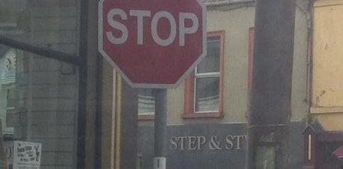 PICTURE – Ballaghadereen Take The “Ah Stop” Sign To Another Level