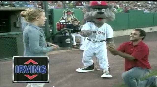VIDEO – Girl Says No To Marriage Proposal, Then Promptly Legs It Out Of A Packed Baseball Stadium