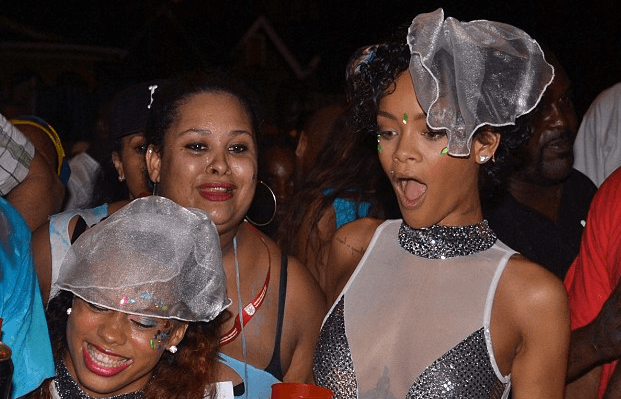 On All Fours: Rihanna Gets Down At Barbados Festival