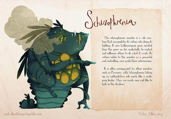 GALLERY – The Real Monster, Mental Illness Portrayed As Monsters By Artist