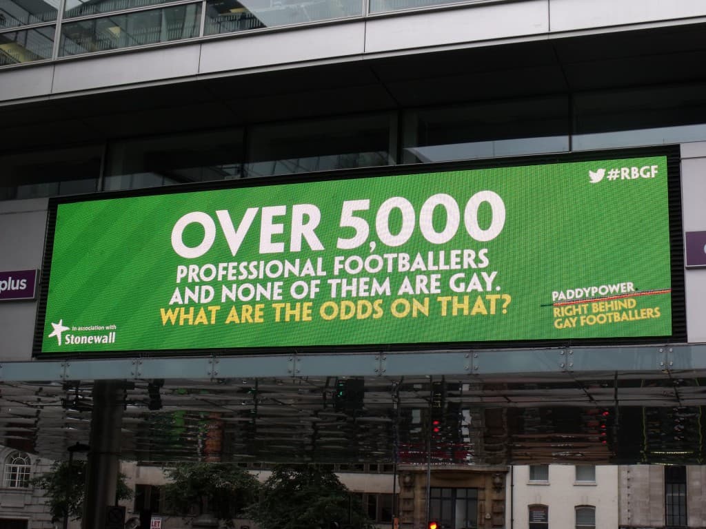 “It’s Time for Football to Take a Stand” – Paddy Power and Stonewall Team Up to Tackle Homophobia