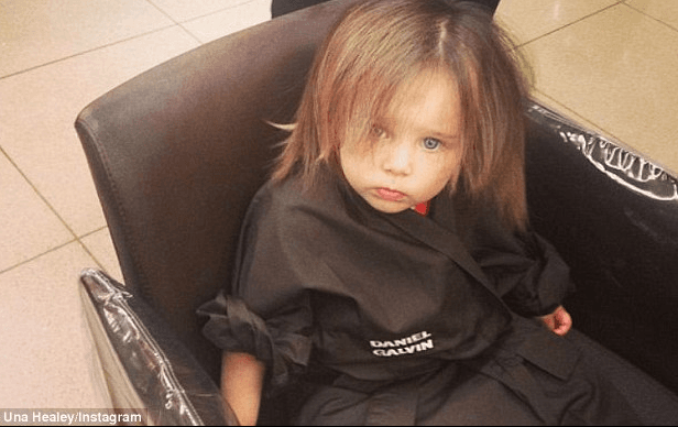 Chopped Up: Una Healy takes daughter Aoife Belle for her first trip to the salon