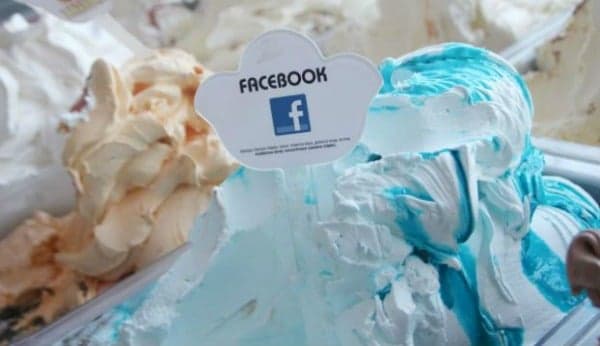 Photo: Yes, Facebook Flavoured Ice Cream Does Exist