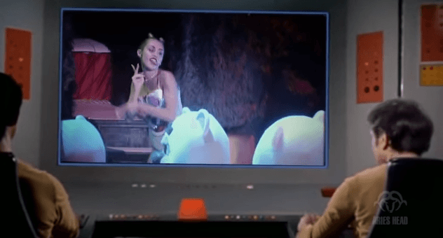VIDEO – The Best Reaction To THAT Miley Performance, Captain Kirk And The Star Trek Crew
