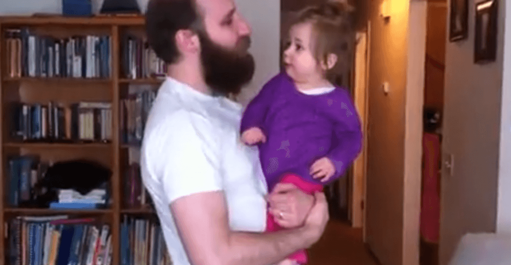 VIDEO: Dad Shaves His Beard, Leaves His Young Daughter Very Upset