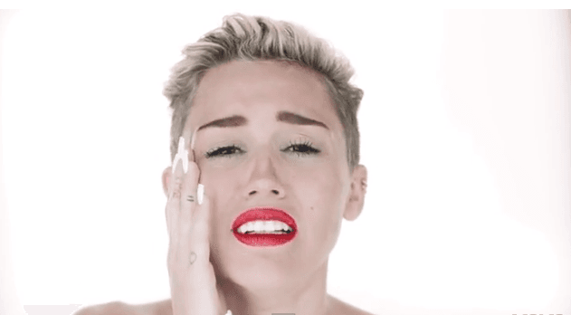 VIDEO – Miley Cyrus Naked And Crying In New Video For “Wrecking Ball”
