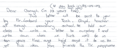 PIC: ‘Dear 2013 Oonagh’ – Cork Teacher Posts Decade-Old Letters to His Former Students