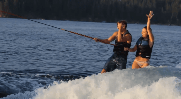 Video: Whoah! Man Proposes to Girlfriend While Tandem Wakeboarding