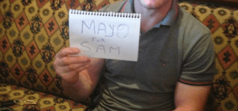PICTURE: Is This A Sign? Another Rugby Hero Supporting ‘Mayo For Sam’