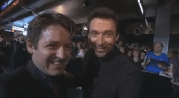 VIDEO – Hugh Jackman Teases Former Student On The Red Carpet