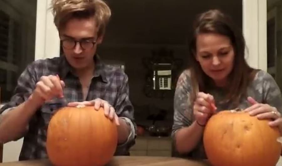 Boy Band Star and Wife Reveal Baby News Using Pumpkins