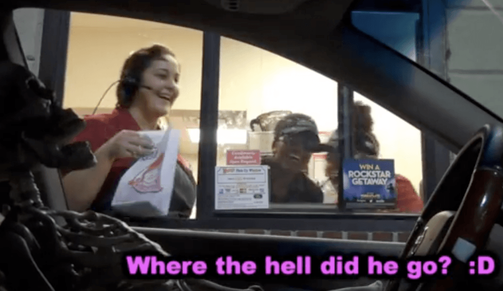 VIDEO: This Drive Thru Skeleton Prank is the Funniest Thing You’ll See All Day