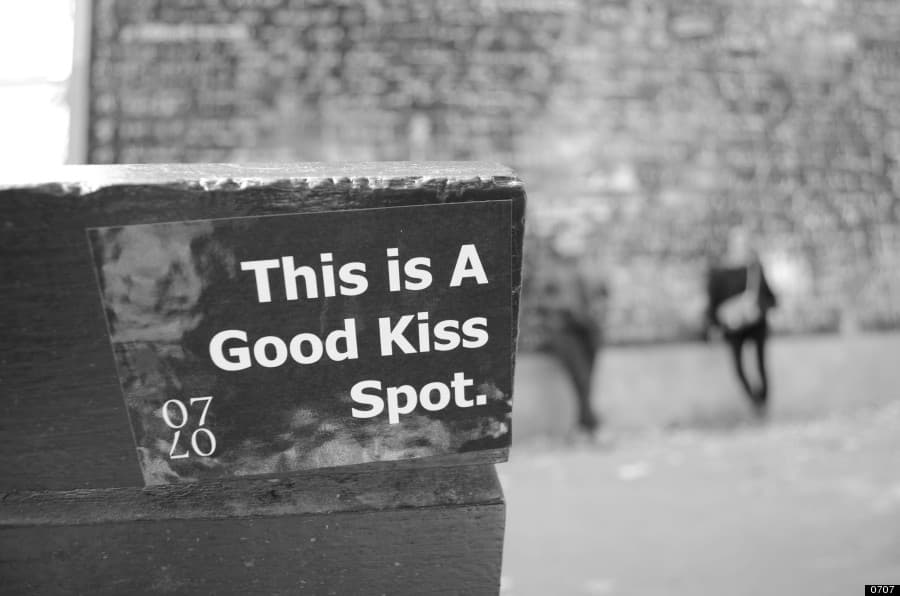 Give Us A Kiss: Street Artists Label Random Romantic Locations With Stickers