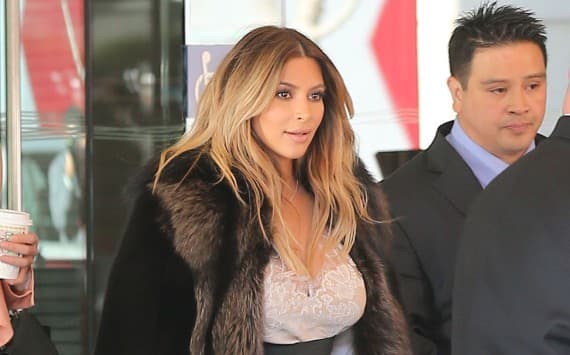 PICTURE – Kim Kardashian Spotted Out And About In Fur After Her Engagement To Kanye