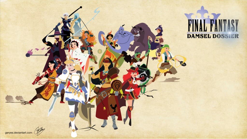 In Pictures: 7 Disney Princesses Transformed into Final Fantasy Characters