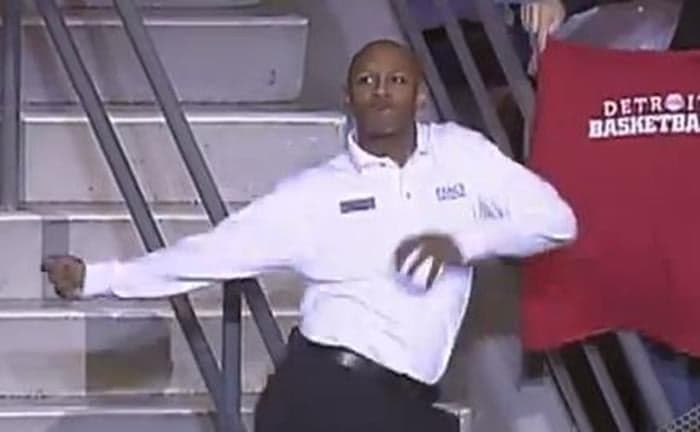 VIDEO: Dance Off Between Fan and Usher During Sports Game