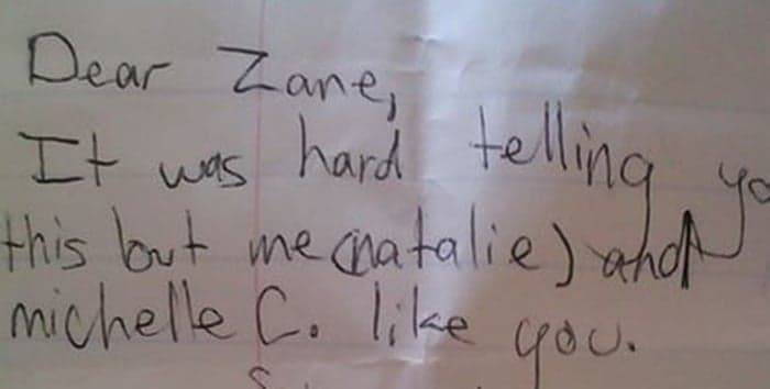 Young Love: Girls’ Note To Crush Is Brilliant