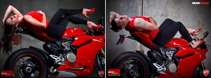10 Ordinary Men Hilariously Pose as Sexy Motorcycle Models