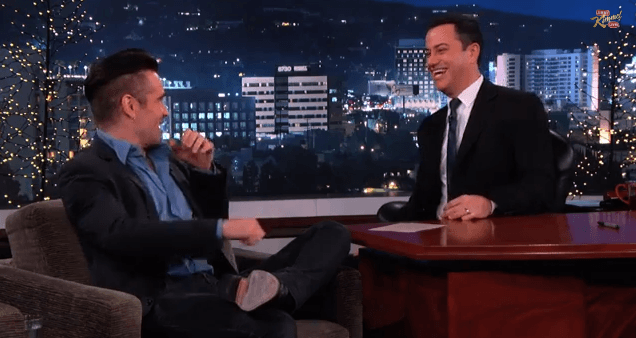 VIDEO – Colin Farrell Chats To Jimmy Kimmel About Christmas In Ireland